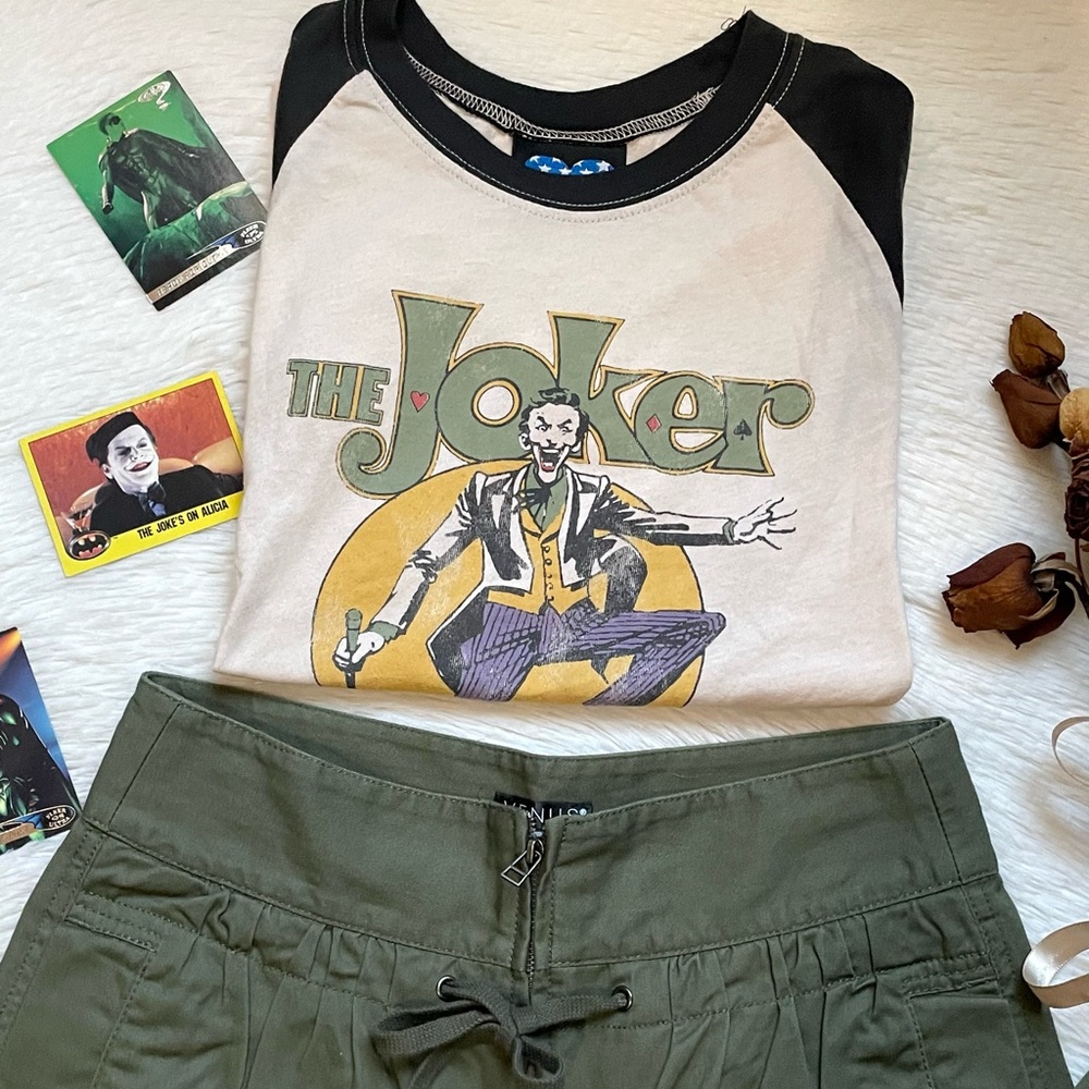 Y2k JUNKFOOD The Joker Raglan baseball tee - Picture 3 of 17